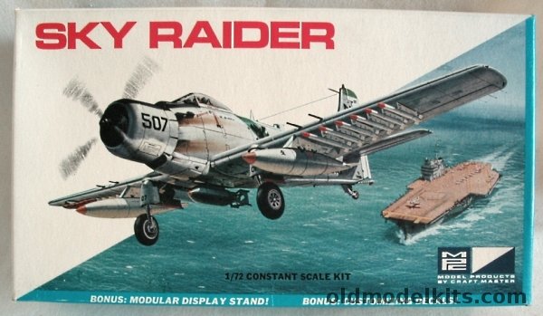 MPC 1/72 Douglas A-1J Skyraider - USN VA-145, 7010-70 plastic model kit